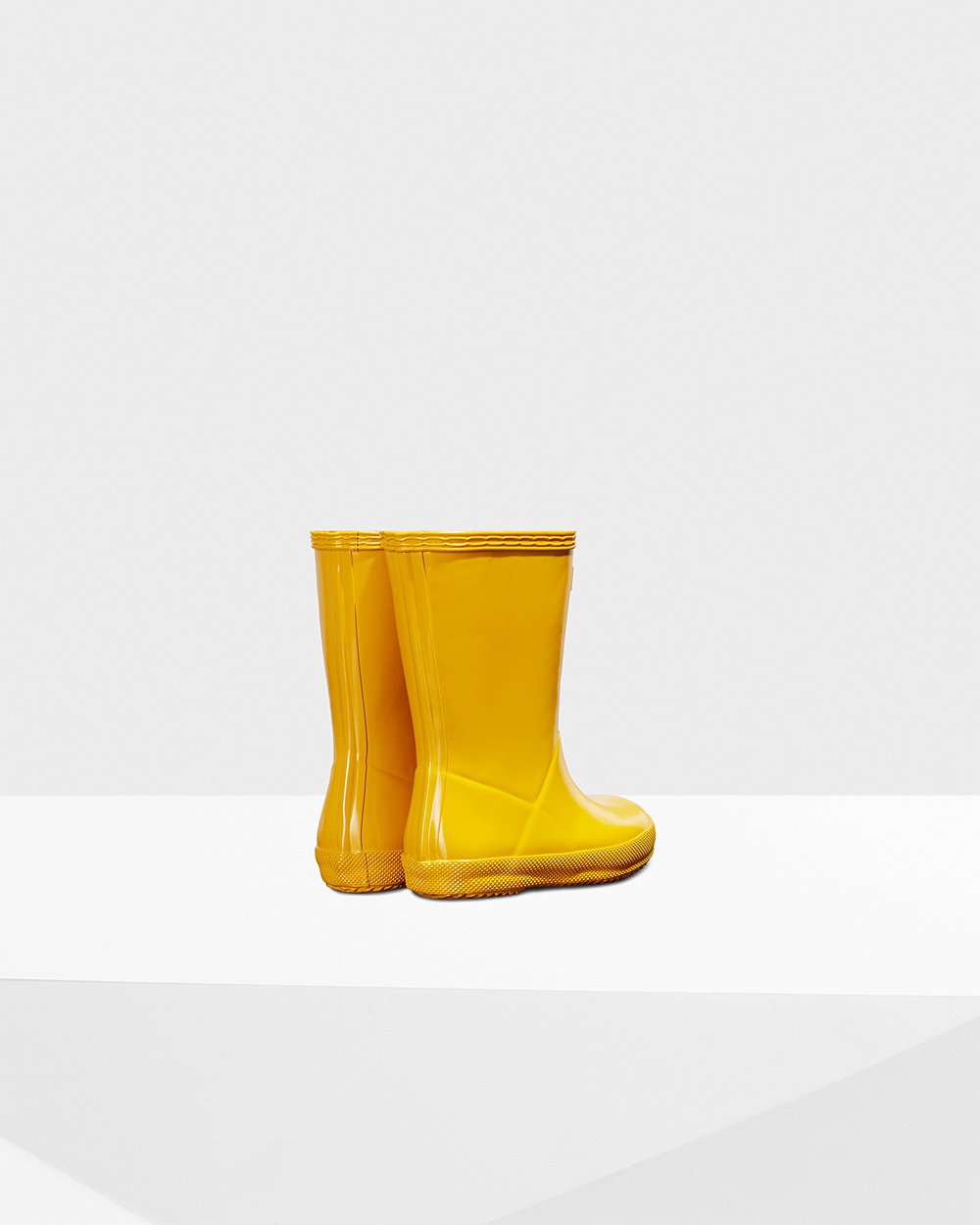 Botas De Agua Hunter Niños Amarillo Original First Classic Gloss 097153-QCG